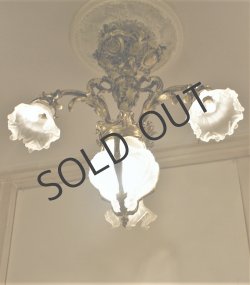 画像2: ルイ16世風4灯式シャンデリア