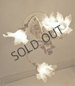 画像4: ルイ15世風花束型4灯式シャンデリア