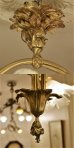画像6: ルイ15世風花束型4灯式シャンデリア