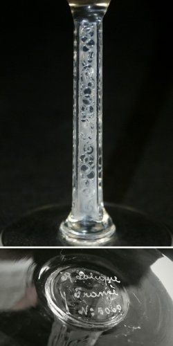 画像4: 【LALIQUE】ルネ・ラリック　PHALSBOURG ワイングラス2客