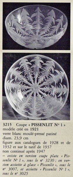 画像4: 【LALIQUE】ルネ・ラリック　PISSENLIT 大鉢 銀縁