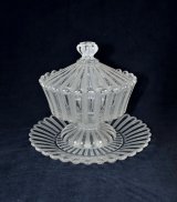 【BACCARAT】バカラ　Cotes Alternées Depolies 蓋物