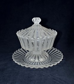 画像1: 【BACCARAT】バカラ　Cotes Alternées Depolies 蓋物