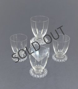 画像1: 【LALIQUE】ルネ・ラリック　BOULES マデールグラス4客