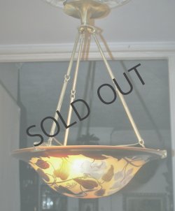 画像4: 【GALLE】ガレ　クレマチス文吊灯