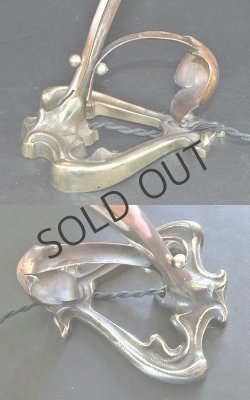 画像6: アール・ヌーヴォーの小さなテーブルランプ