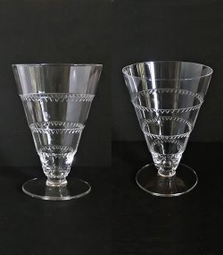 画像2: 【LALIQUE】ラリック　VOUVRAYワイングラス5客