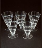 【LALIQUE】ラリック　VOUVRAYワイングラス5客