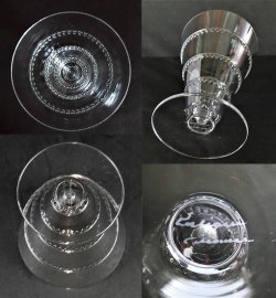 画像3: 【LALIQUE】ラリック　VOUVRAYワイングラス5客
