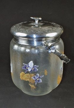 画像4: 【GALLIA/MONTJOYE】　スミレ文エナメル彩ビスケットジャー