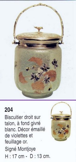 画像10: 【GALLIA/MONTJOYE】　スミレ文エナメル彩ビスケットジャー