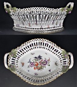 画像2: 【KPM】ベルリン　花絵果物籠