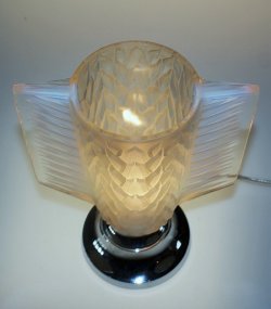 画像4: ART DECO  オパルセントガラスのランプ
