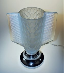 画像3: ART DECO  オパルセントガラスのランプ
