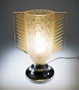ART DECO  オパルセントガラスのランプ