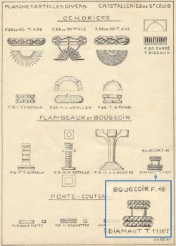 画像3: 【ST-LOUIS】サン・ルイ　Diamantsキャンドルスタンド一対