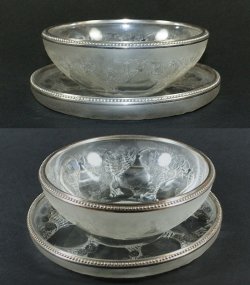 画像2: 【LALIQUE】ルネ・ラリック　VASES 深鉢＆平鉢セット