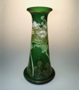 【LEGRAS】ルグラ　ケシの花文エナメル彩花瓶