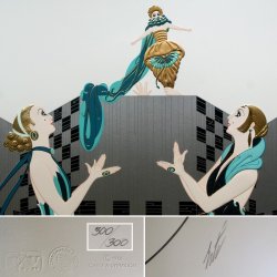 画像4: 【ERTE】エルテ『ダンサーとマリオネット』シルクスクリーン版画