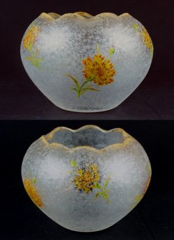 画像2: 【BACCARAT】バカラ　カーネーション文エナメル彩花器