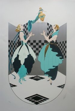 画像2: 【ERTE】エルテ『ダンサーとマリオネット』シルクスクリーン版画