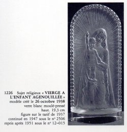 画像5: 【LALIQUE】ラリック  Vierge à l'enfant agenouillée聖母子像　