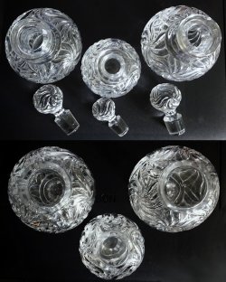 画像2: 【BACCARAT】バカラ　Rosaces multiples フラコン3点