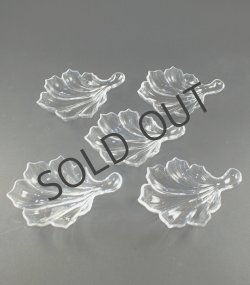 画像1: 【BACCARAT】バカラ　木の葉型小皿5客