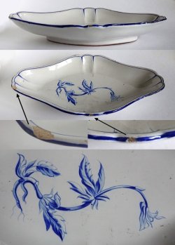 画像5: 【GALLE】ガレ　Herbierサン・クレマン陶器ラヴィエ ２点