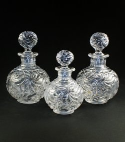 画像1: 【BACCARAT】バカラ　Rosaces multiples フラコン3点