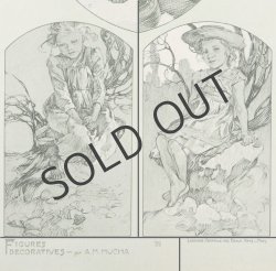 画像4: 【MUCHA】ミュシャ　Figures décoratives ｎ°35 オリジナル・リトグラフ