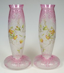 画像2: 【BACCARAT】バカラ　アール・ヌーヴォー花瓶一対