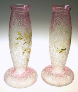 画像6: 【BACCARAT】バカラ　アール・ヌーヴォー花瓶一対