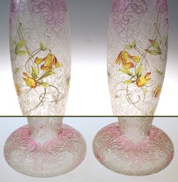 画像7: 【BACCARAT】バカラ　アール・ヌーヴォー花瓶一対