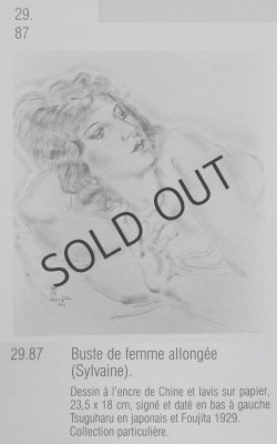 画像5: 【FOUJITA】藤田嗣治  Buste de femme allongée オリジナル銅板画