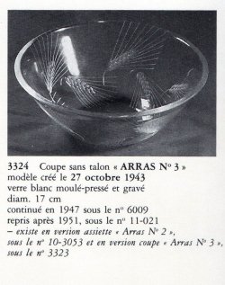 画像6: 【LALIQUE】ルネ・ラリック　ARRAS 深鉢と皿