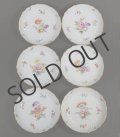 【MEISSEN】マイセン　Neubrandenstein 花絵小皿6客