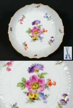 画像3: 【MEISSEN】マイセン　Neubrandenstein 花絵小皿6客