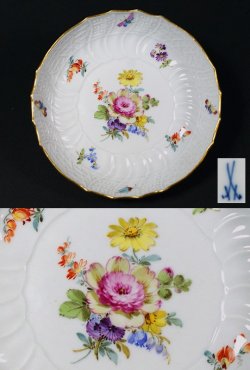 画像5: 【MEISSEN】マイセン　Neubrandenstein 花絵小皿6客