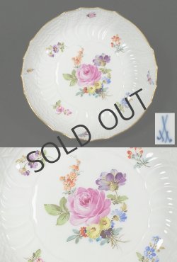 画像7: 【MEISSEN】マイセン　Neubrandenstein 花絵小皿6客