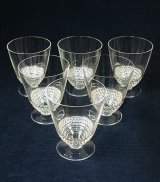 【LALIQUE】ルネ・ラリック　NIPPON グラスH.9.2cm 6客