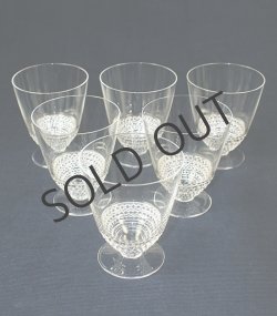画像1: 【LALIQUE】ルネ・ラリック　NIPPON グラスH.9.2cm 6客
