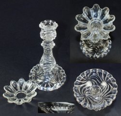 画像2: 【BACCARAT】バカラ　Rosaces multiples キャンドルスタンド