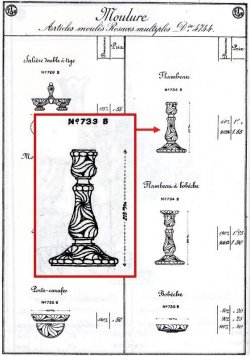 画像3: 【BACCARAT】バカラ　Rosaces multiples キャンドルスタンド