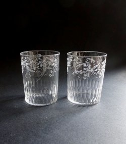 画像1:  鈴蘭文グラヴュールとカットの ゴブレ2客