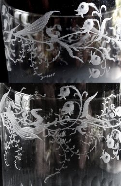 画像3:  鈴蘭文グラヴュールとカットの ゴブレ2客