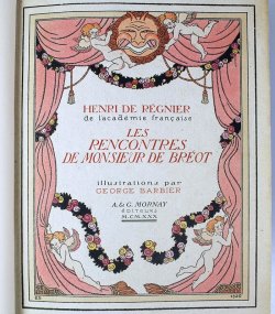 画像1: 【BARBIER】バルビエ オリジナル挿画本『ド・ブレオ氏の色懺悔』