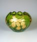 画像1: 【BACCARAT】バカラ　プラタナス文金彩緑色花瓶（球形） (1)