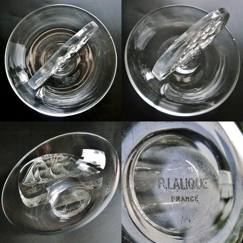 【LALIQUE】ルネ・ラリック CARAVELLE 灰皿 - アンティック 姉妹社