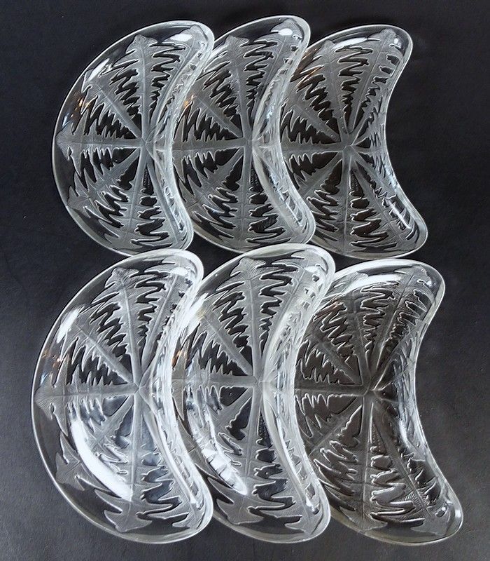 【LALIQUE】ルネ・ラリック　PISSENLIT サラダ皿6客